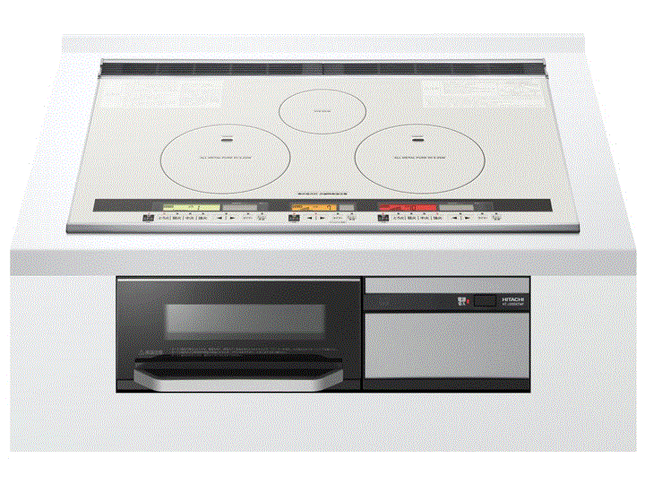 HITACHI HT-D6S 3口IHクッキングヒーター （日立 IHクッキングヒーター 