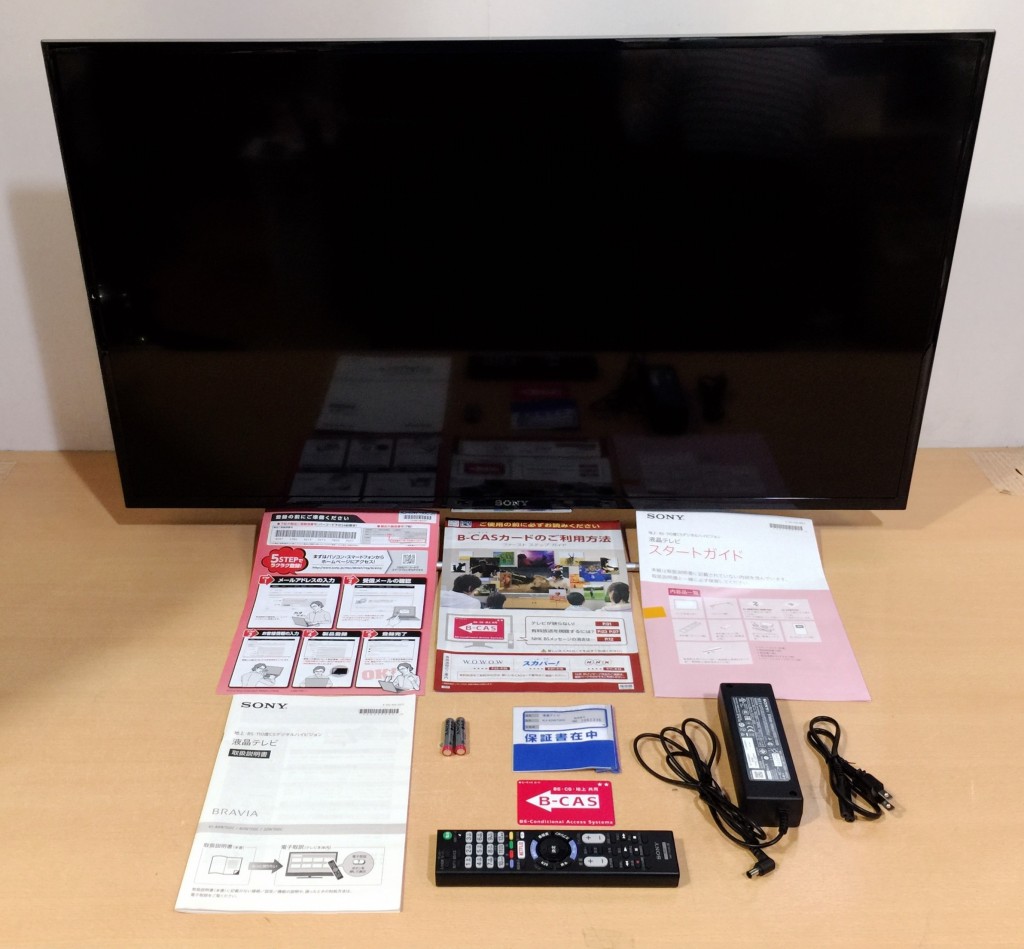 液晶テレビ買取価格情報 大阪市 店頭でのお買取 美品 SONY BRAVIA フルHD液晶テレビ KJ-40W700C 40型 15年製