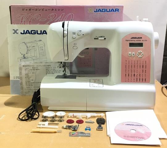 家電買取価格情報 大阪市 店頭でのお買取 JAGUAR/ジャガー コンピューターミシン KC-210 縫い模様数40種類 ボタンホール4種