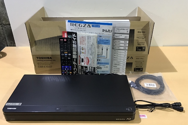 ブルーレイレコーダー REGZA DBR-1007 1TB TOSHIBA