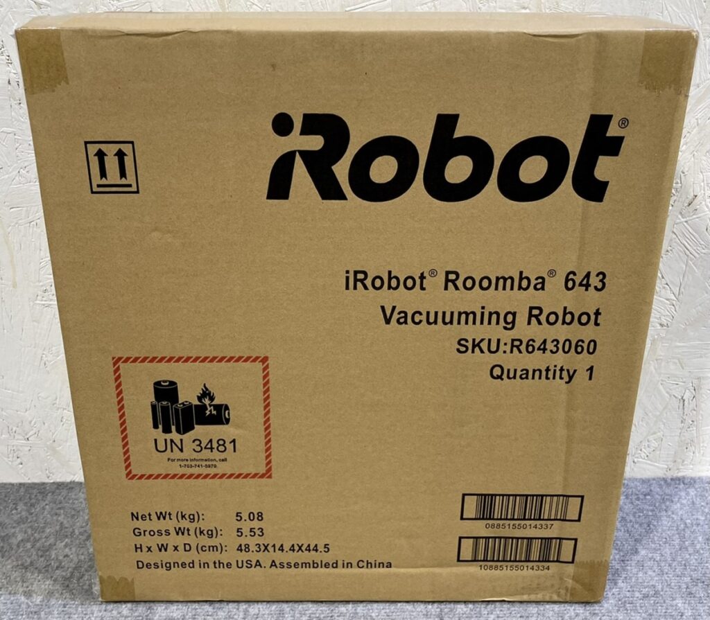 家電買取価格情報 大阪市鶴見区 出張でのお買取 iROBOT ロボット掃除機 Roomba/ルンバ 643 R643060 | 買取コム｜家電