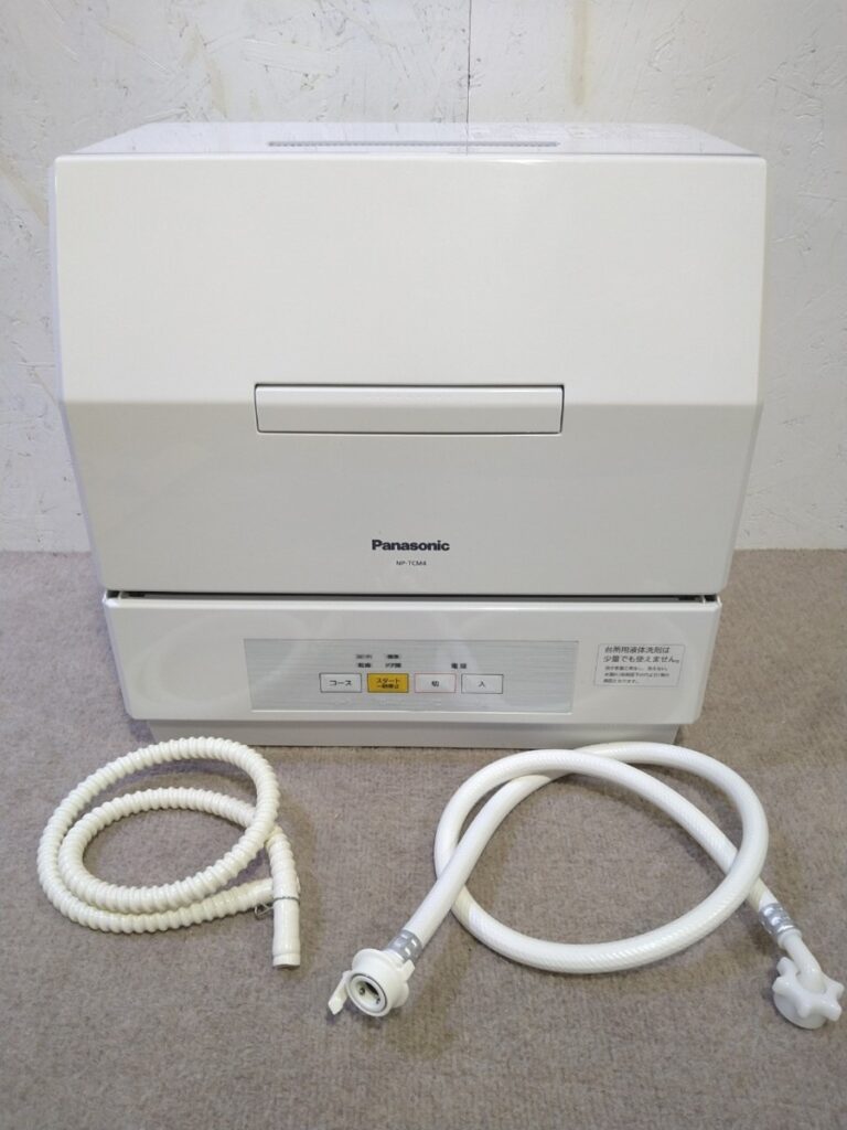 家電買取価格情報 大阪市此花区 出張でのお買取 Panasonic 食器洗い乾燥機 NP-TCM4-W /食器18点 プチ食洗 | 買取コム