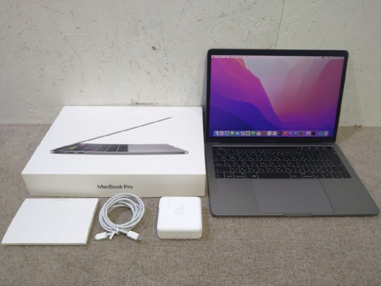 パソコン買取価格情報 大阪市鶴見区 店頭でのお買取 Apple MacBook Pro 13インチ 2019 MUHN2J/A スペースグレイ